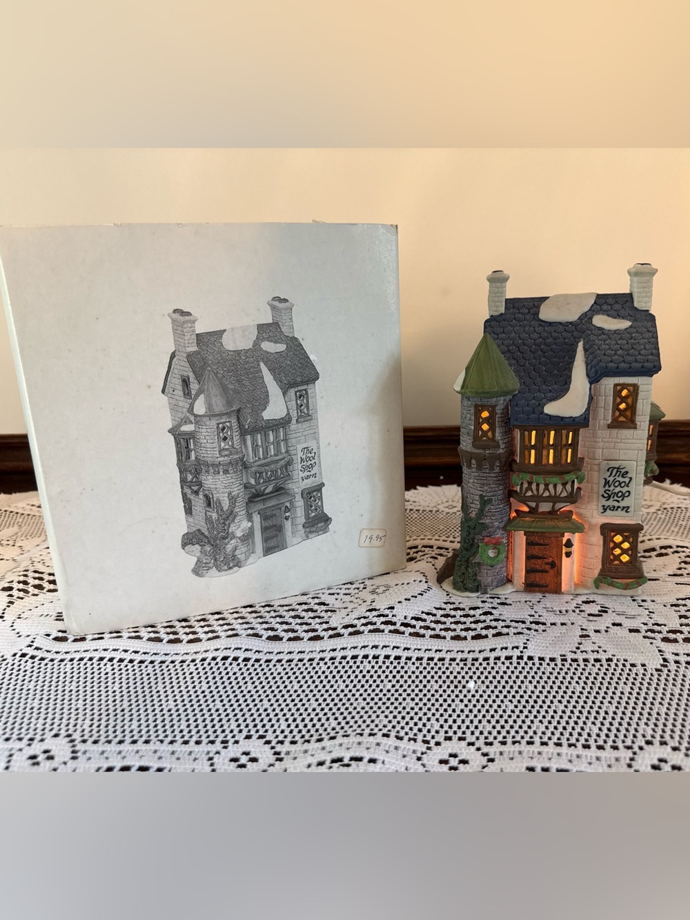 Department 56 Dickens’ Village Series - “The Wool Shop” (1988 Retired)